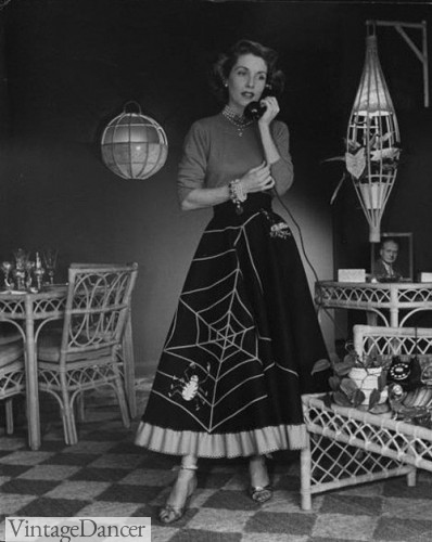 vintage Halloween costume spider