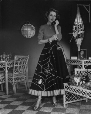 1950s Spider Skirt. See how I turned this into my own retro 50s spider costume at VintageDancer.com