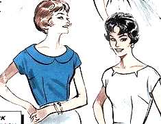 1950s Boat Neck Tops