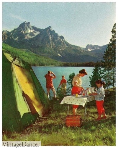 1950s camping clothing