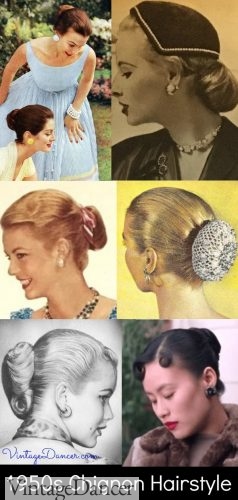 1950s chignon hairstyles