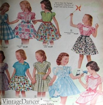 1950s toddler girls dresses
