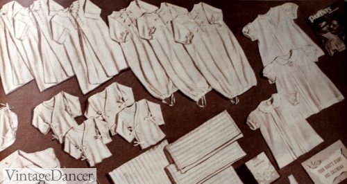 1950s baby layette set