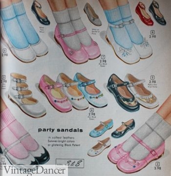 1950s girls mary jane shoes