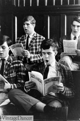 1950s Ivy league men in madras sportcoats