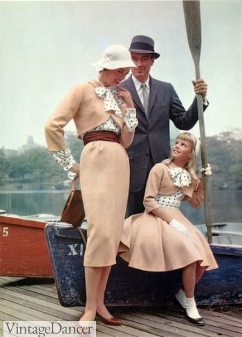1950s family, vintage children's clothing