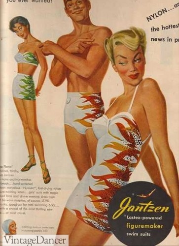 1950s rockabilly swimsuit