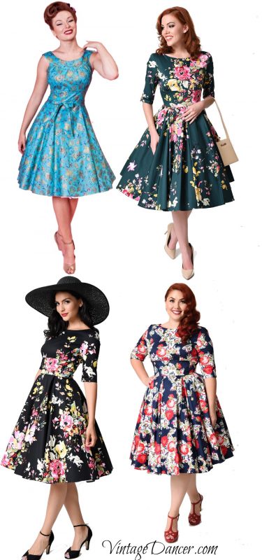 1950s fifties dresses for pinup and rockabilly fashion at VintageDancer