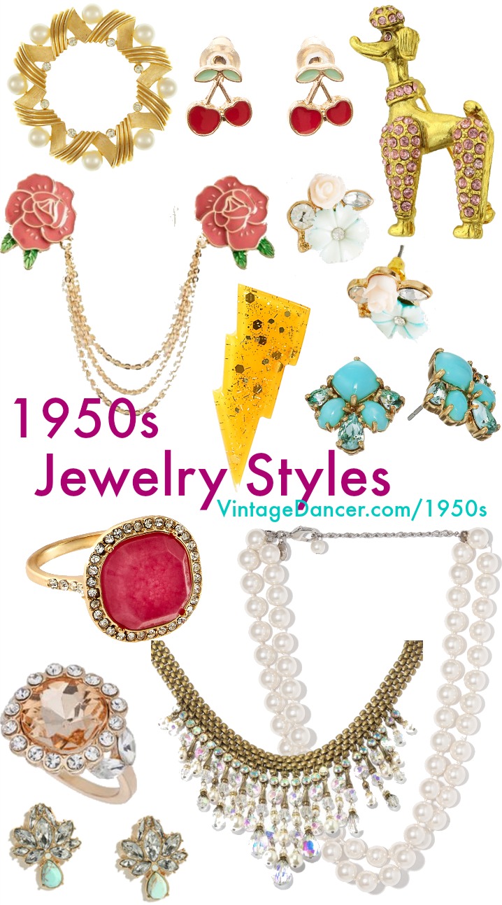 1950s Jewelry Styles and History