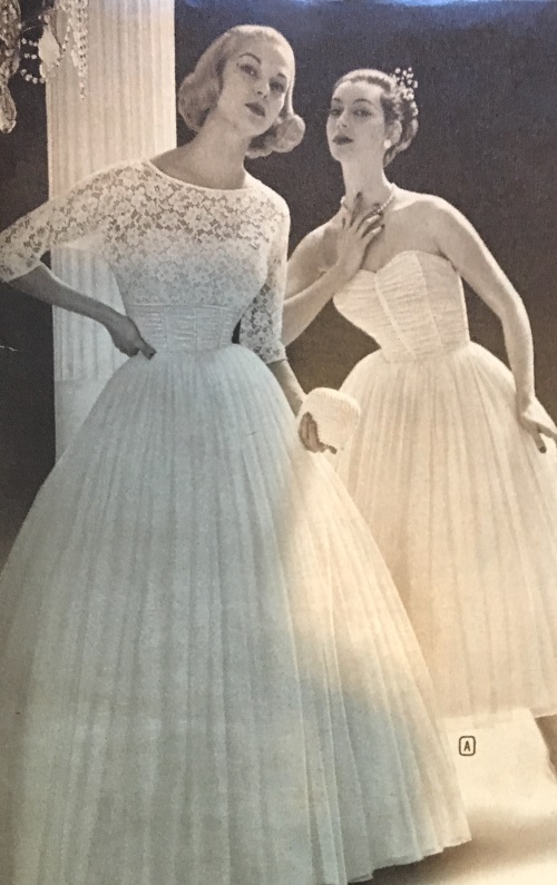1950s wedding outfit