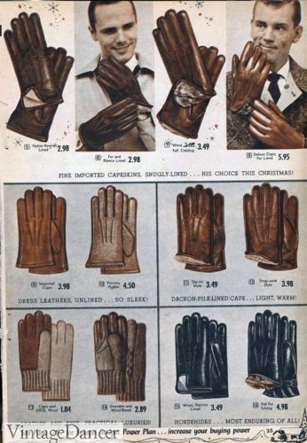 1950s Men's Gloves