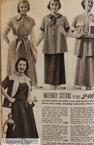 1950 tie waist maternity dresses