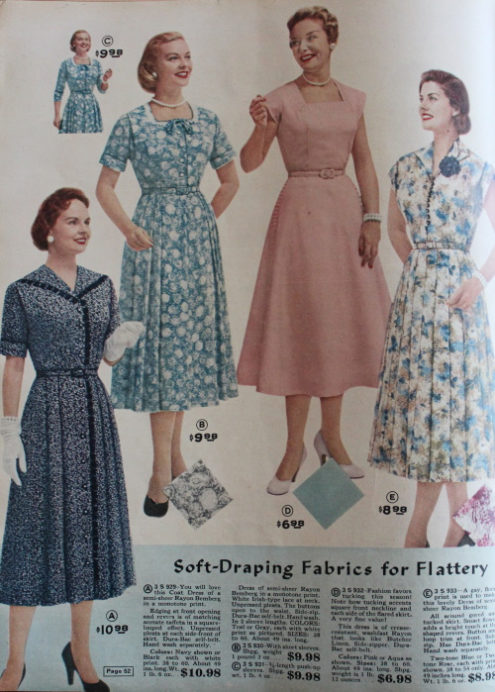 1950s Mature Women Fashion, Mrs. Clothing