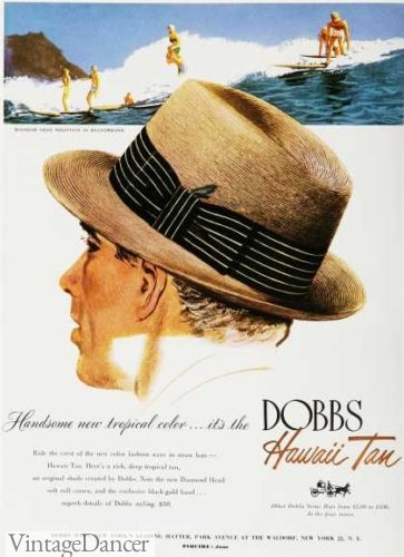1950a Dobbs mens Homburg hat