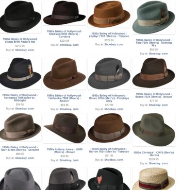 1950s Men's Hats for sales at VintageDancer