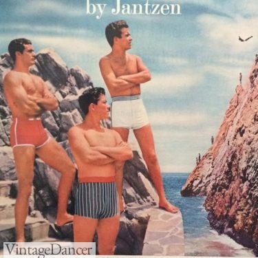 Late 1950s knit swim shorts