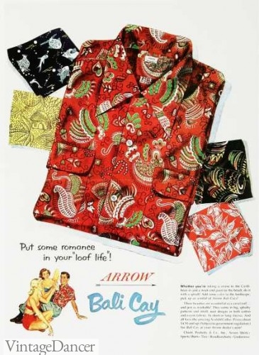 mens 1950s hawaiian shirts
