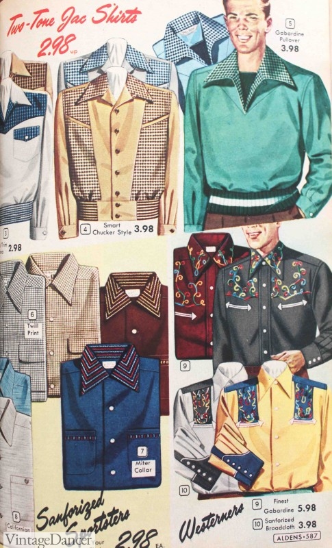1950s western shirt jackets 1953