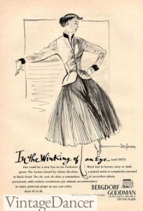 1950s new look style ad dior's new look