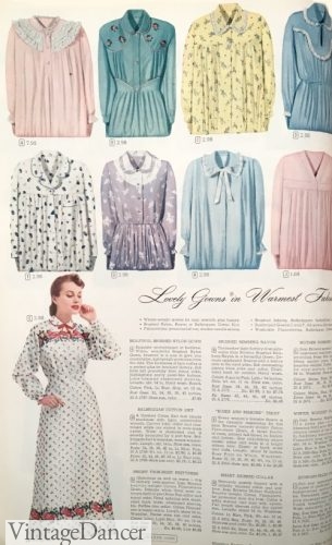 1950s Modern Hubbard style nightgowns