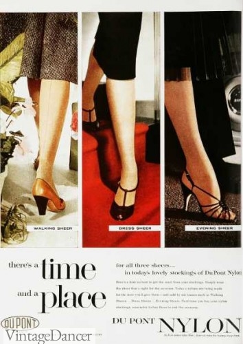 1950s stockings ad nylons sheer