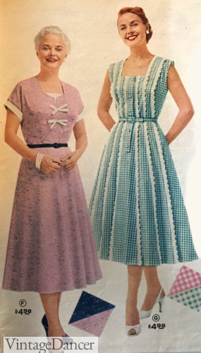 1950s mature mrs women's dresses summer