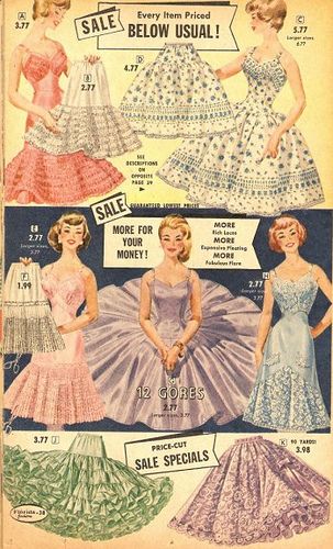 1950s crinoline 1950s petticoats