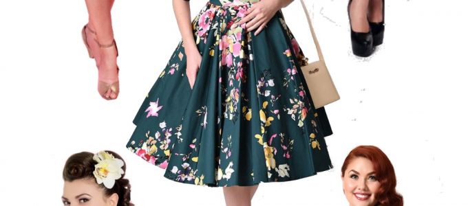 1950s pinup dresses. Polka dots, florals, cherry prints and more!
