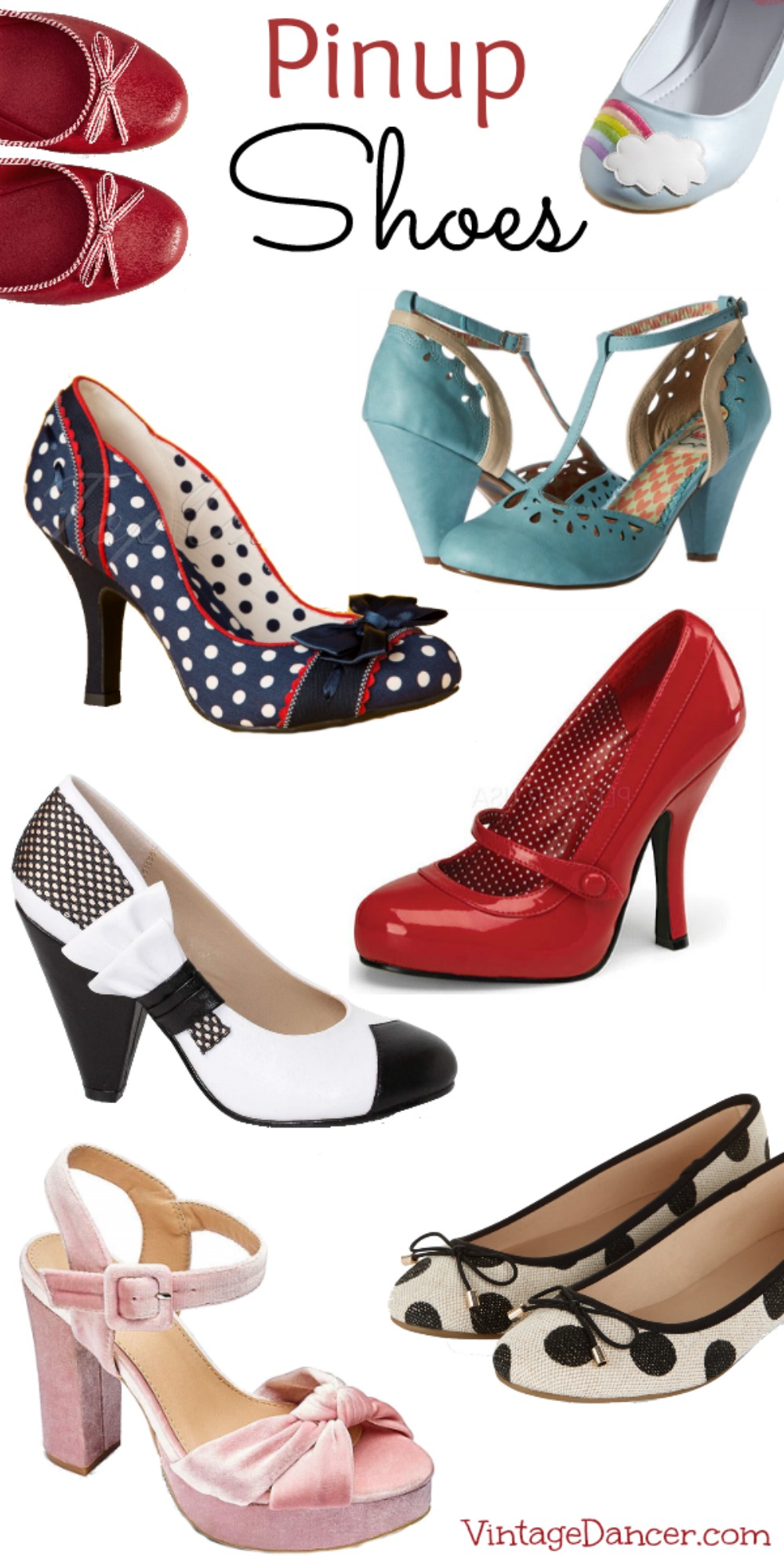 Pin Up Shoes- Heels, Pumps & Flats