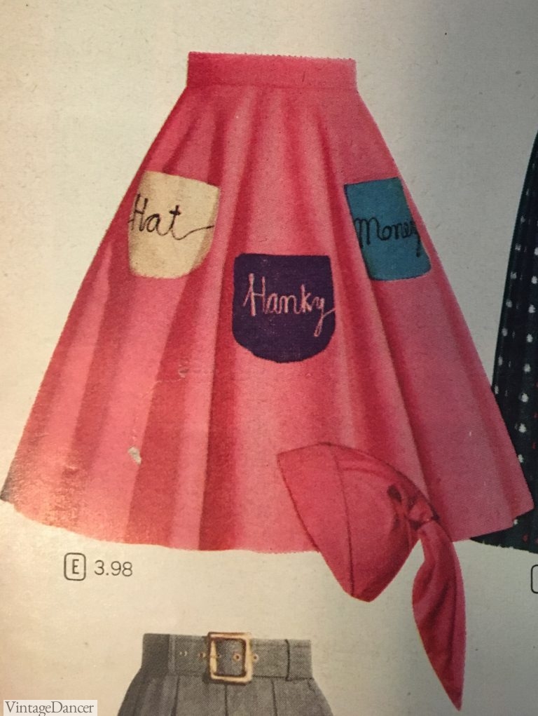 50s Skirt Styles Poodle Skirts, Circle Skirts, Pencil Skirts 1950s
