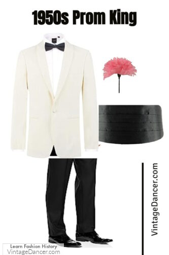 1950s tuxedo prom king formal evening gala ball outfit