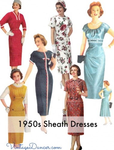1950s sheath dresses at vintagedancer.com