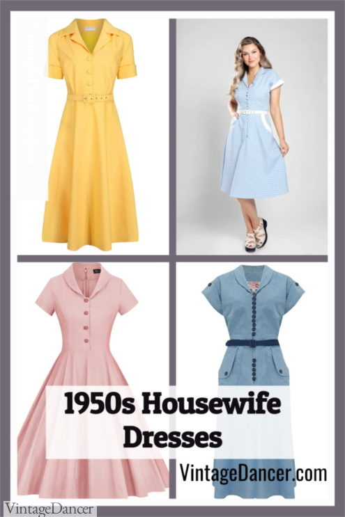 1950s Housewife Dress 50s Day Dresses