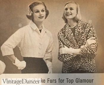 1950s Short fur coats