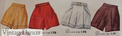 1950s shorts vintage ad