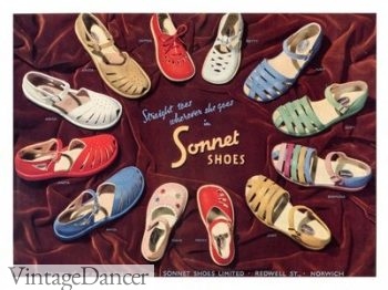 vintage dancer shoes