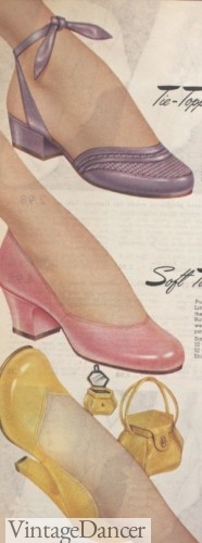 1950s Pastel Spring Shoes
