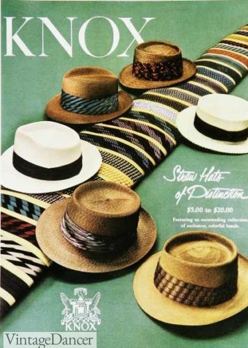 1950s mens straw hats 50s hats guys