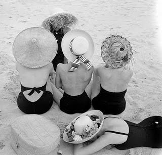 1950s straw sun hats