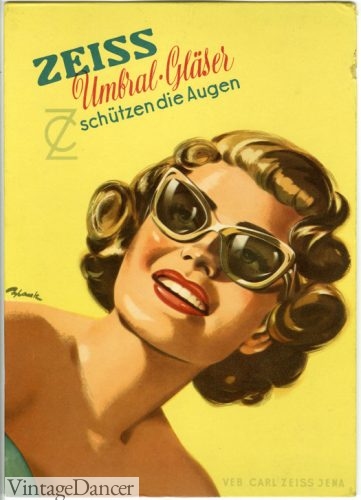 1950s Glasses, Sunglasses History for Women, Vintage Dancer