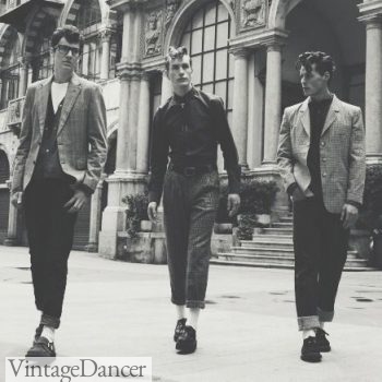 1950s Teddy Boys wearing Creepers