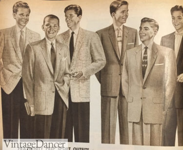 1957 teen boys sport coats and suits