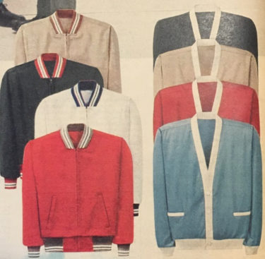 1959 gab jackets and cardigans with contrast trim