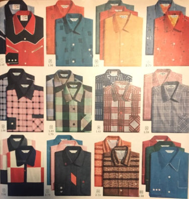 1957 teenage boys shirts- button down casuals