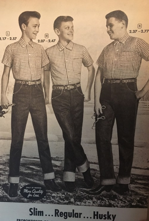 1950s Teen Boy Jeans Pants 
