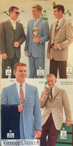 1958 suits and sport coats teens