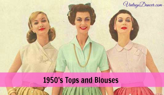 1950s blouses and tops shirts