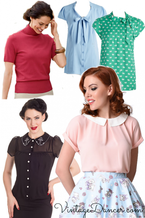 1950s Tops and Blouse Styles | 50s Fashion History