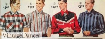1950s Mens Western Shirts
