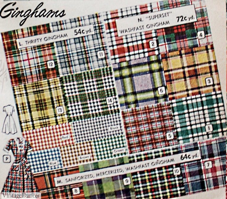 1950s Fabrics & Colors in Fashion